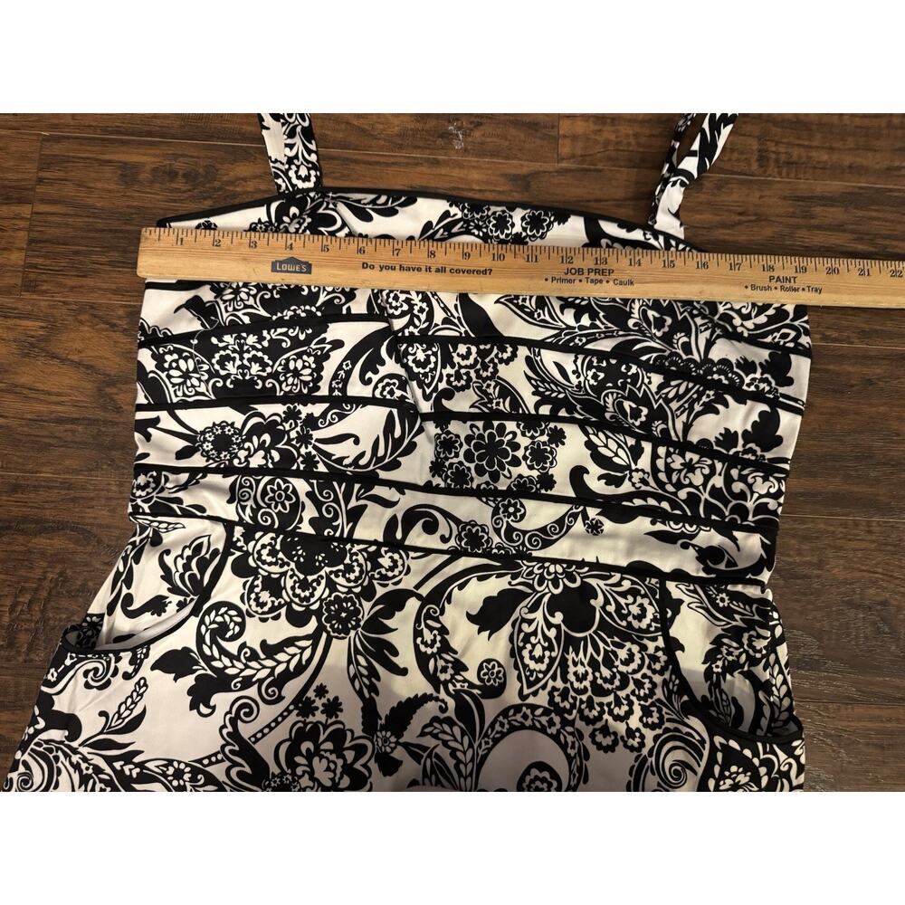 KIM ROGERS SUNDRESS BLACK AND WHITE PLUS SIZE 18 - Picture 4 of 7